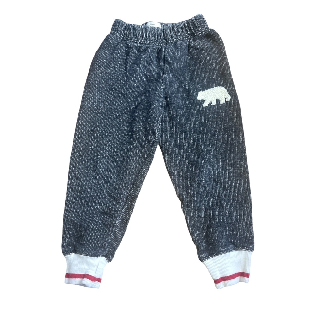 Hatley Heritage Charcoal Bear Kids Jogger Sweatpants Kids 3